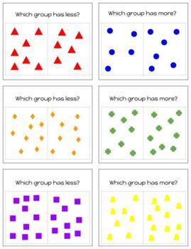 Preview of M302 (GOOGLE): more/less (counting groups) (4pgs)