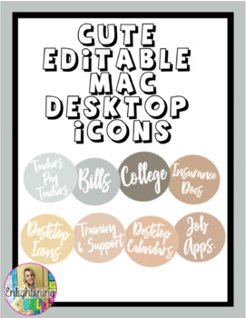 Preview of Editable MAC Desktop Icons/Folders