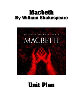 Preview of MACBETH UNIT PLAN: 73 PAGE PDF OF WORKSHEETS, POWER POINTS, QUIZZES, AND MORE!