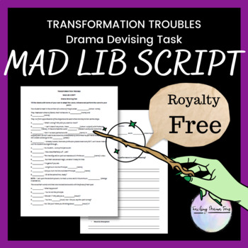 Preview of MAD LIB SCRIPT - Drama Devising Performance Activity - Royalty Free