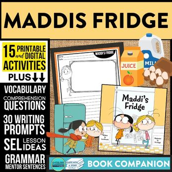 Preview of MADDI'S FRIDGE activities READING COMPREHENSION - Book Companion read aloud