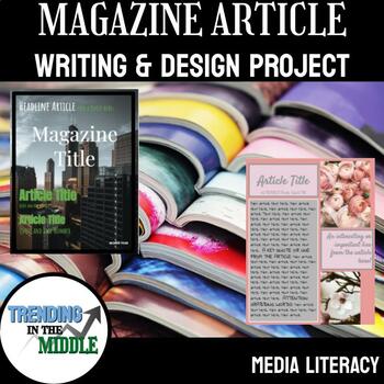 Preview of MAGAZINE WRITING PROJECT - Feature Article & Cover - GOOGLE SLIDES  - JOURNALISM