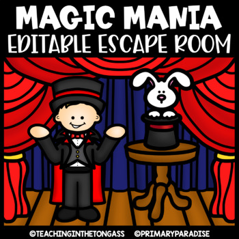 Preview of Magic Escape Room Math & ELA Printable Activities