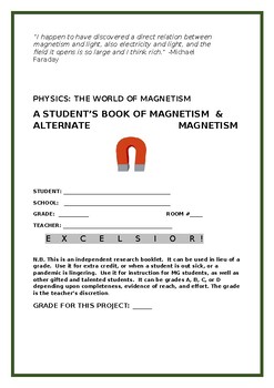 Preview of MAGNETISM: A STUDENT'S BOOK OF SCIENCE/STEM KNOWLEDGE GRS.7-12,MG &SCIENCE CLUB