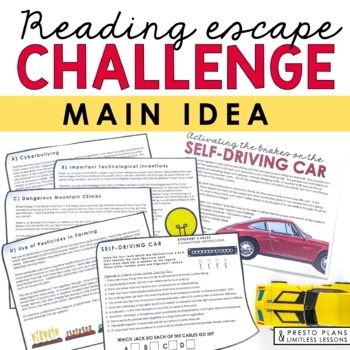 Preview of Main Idea and Supporting Details Presentation & Nonfiction Reading Activity