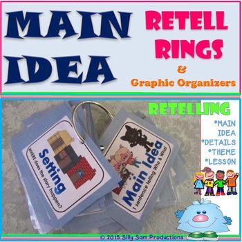 Preview of MAIN IDEA Retell Rings-Graphic Organizers
