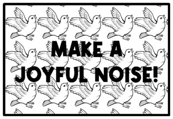 make a joyful noise coloring page