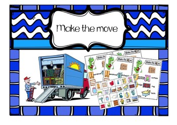 Preview of FUN GAME "MAKE THE MOVE" (VOCABULARY: HOUSE AND FURNITURE)