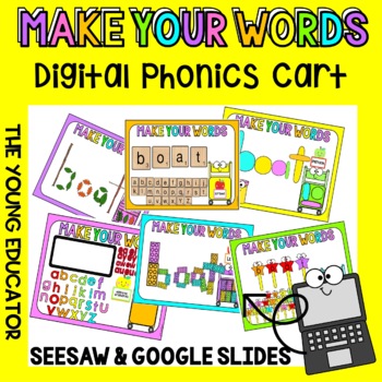 Preview of MAKE YOUR WORDS - DIGITAL PHONICS SLIDES