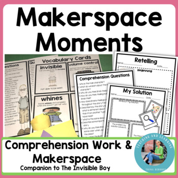 Preview of The Invisible Boy Activities STEAM Makerspace Story Stations Easy STEM No Prep