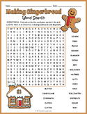 MAKING GINGERBREAD Word Search Puzzle Worksheet Activity