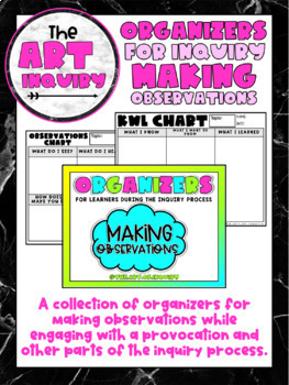 Preview of MAKING OBSERVATIONS |  Graphic Organizers for Inquiry | BUNDLE