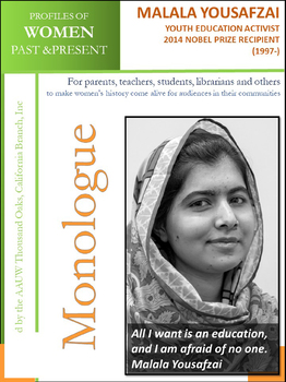 Preview of Women History - Malala Yousafzai, 2014 Nobel Peace Prize Recipient (1997-)