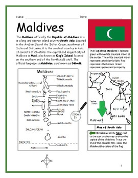 maldives teaching resources teachers pay teachers