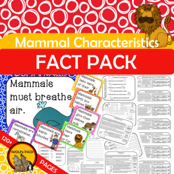 Preview of MAMMAL CHARACTERISTICS Fact Pack {What makes a mammal a mammal?} MAMMAL TRAITS
