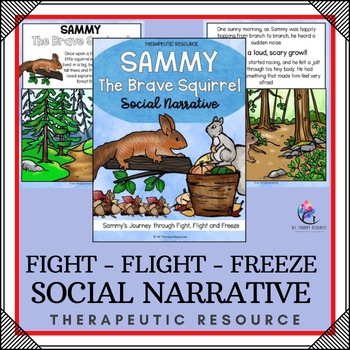 Preview of MANAGING STRESS & Understanding FIGHT FLIGHT FREEZE Responses - Sammy's Journey: