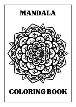 Preview of MANDALA COLORING BOOK :A Therapeutic Coloring Journey