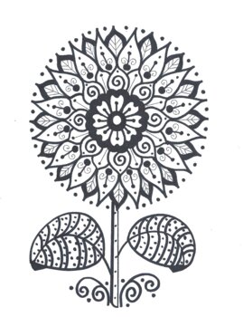 MANDALA (Inspired) FLOWER by Bunky Business | Teachers Pay Teachers