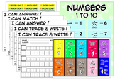 MANDARIN CLASS : NUMBERS 1 TO 20 (BUNDLE)