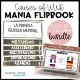 MANIA Causes of WWI in English and Spanish Bilingual Bundle