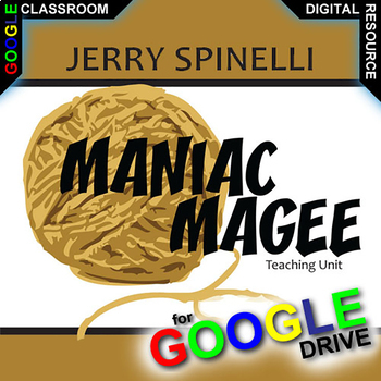 Preview of MANIAC MAGEE Novel Study Unit Plan Activities DIGITAL Pre-reading Spinelli