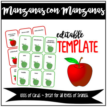 Game Activity Manzanas Con Manzanas Apples To Apples By Kelsi Churchill