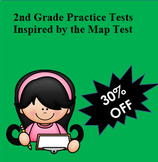 MAP Inspired 2nd Grade Bundle: 6 Practice Tests for Readin