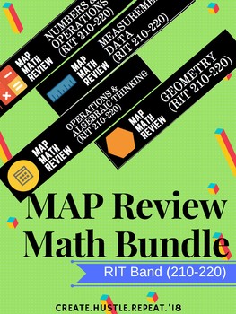 Preview of MAP Math Practice: BUNDLE (RIT Band 210-220)