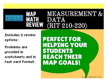 Preview of MAP Math Practice: Data and Measurement (RIT Band 210-220)