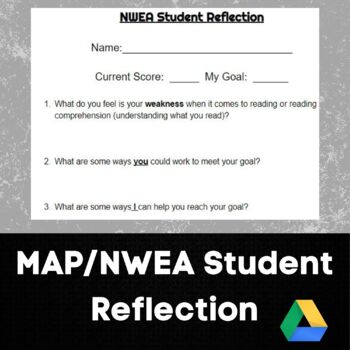 Preview of MAP/NWEA Student Reflection