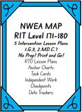 MAP RIT 171-180 Intervention Lessons, Task Cards, Checkpoi