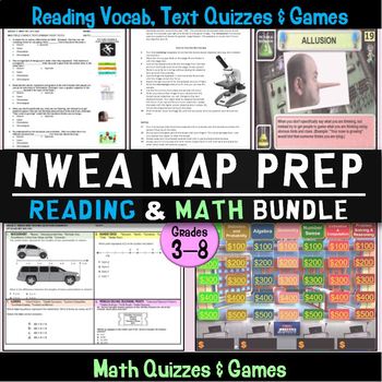 Preview of NWEA MAP Prep Reading and Math Complete Bundle