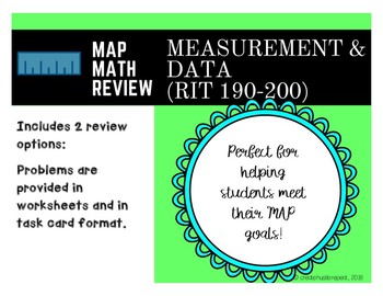 Preview of MAP Test Review Practice: Measurement and Data (190-200)