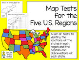 MAP Tests for the Five U.S. Regions - Two Tests Per Region