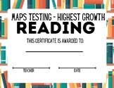 MAPS testing Highest Growth Certificates - Math & Reading