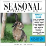 MARCH Curated Special Ed Activities SEASONAL ACTIVITY CLUB