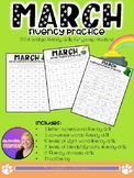 MARCH Fluency Practice Homework (letters, NSW, sight words