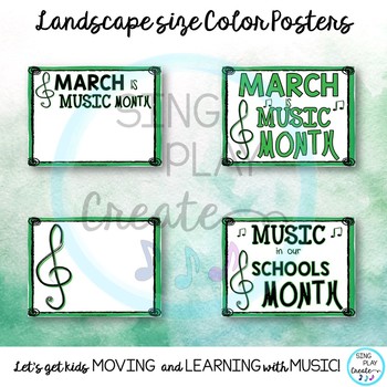 FREEBIE: MIOSM March is Music in Our Schools Month Posters