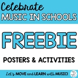 FREEBIE: Celebrate Music in Schools Posters, Cards, Writin