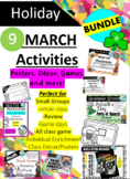 9 MARCH Lessons , activities, Class Decor and more!       