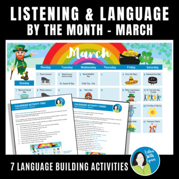 Preview of MARCH Listening Vocabulary and Auditory Comprehension DHH Hearing Loss