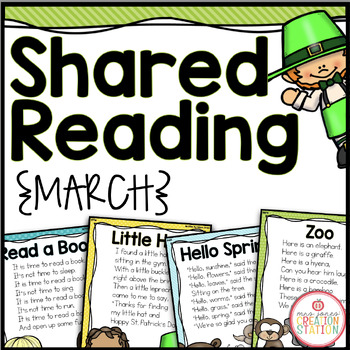 Preview of MARCH SHARED READING {SIGHT WORD POEMS}