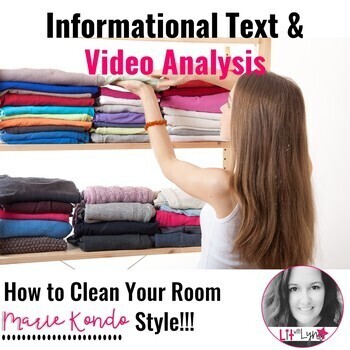 Preview of MARIE KONDO INFORMATIONAL TEXT & VIDEO ANALYSIS