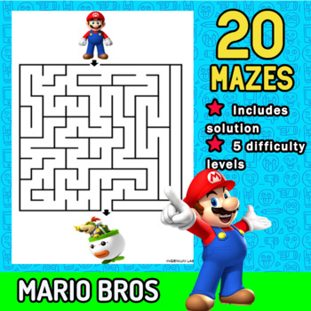 MARIO BROS 20 Mazes - 20 MEMORY GAMES