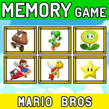 MARIO BROS Memory Game - 48 CARDS by Ingenium Lab STORE