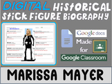MARISSA MAYER Digital Historical Stick Figure Biography (M