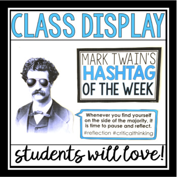 Image made of Mark Twain’s quotes! Original Mark Twain Poster in his own words 