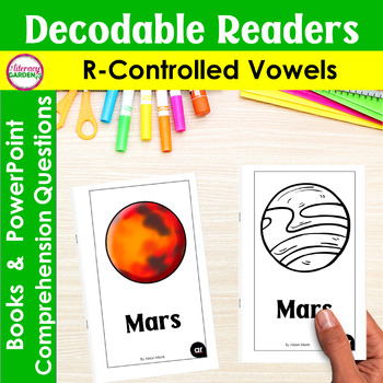 Preview of MARS Reading Comprehension R controlled Vowel Decodable Passages & Questions