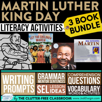Preview of MARTIN LUTHER KING DAY BOOK COMPANION BUNDLE Interactive Read Alouds MLK reading