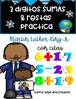 Preview of MARTIN LUTHER KING EN ESPAÑOL MARTIN LUTHER KING MATEMATICAS MLK IN SPANISH